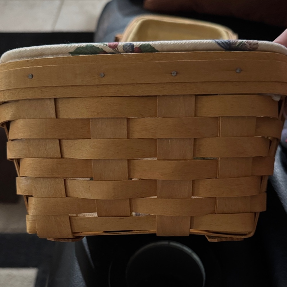 Longaberger Tan Woven Basket